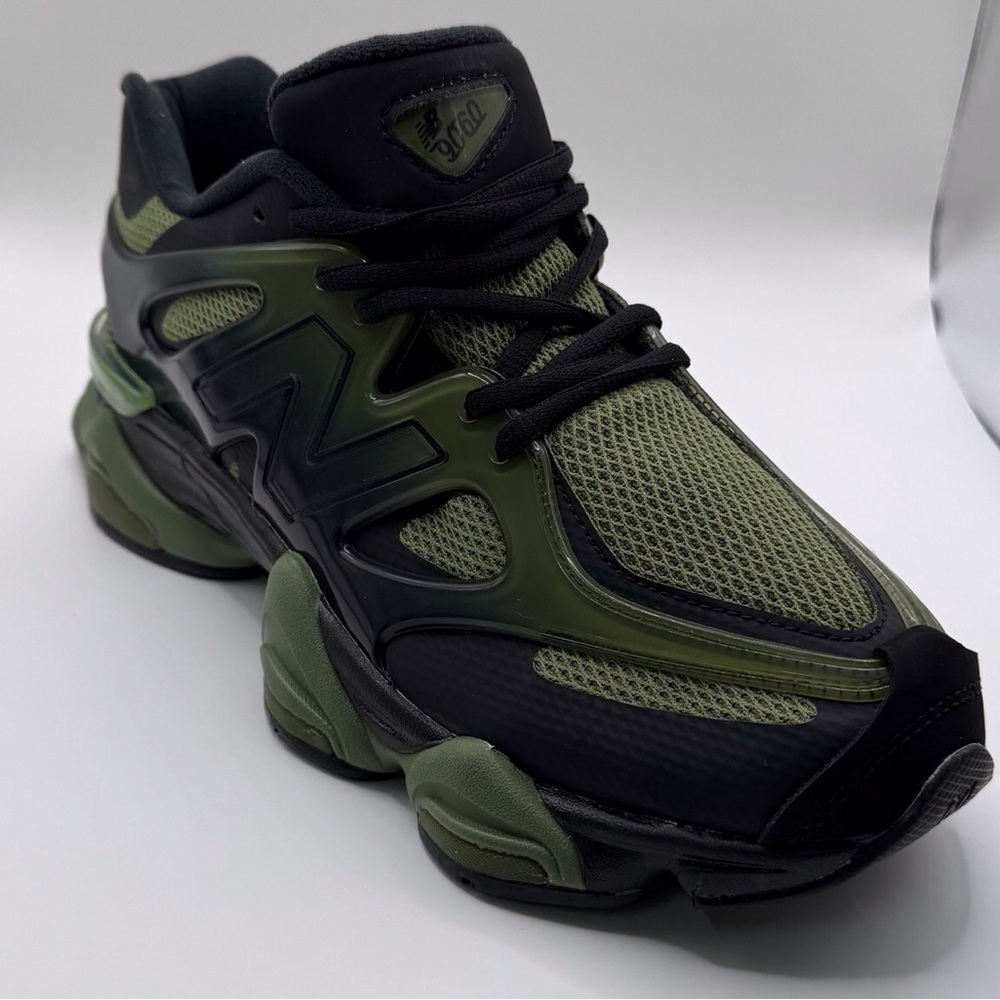 New Balance Olive and Black Sneakers